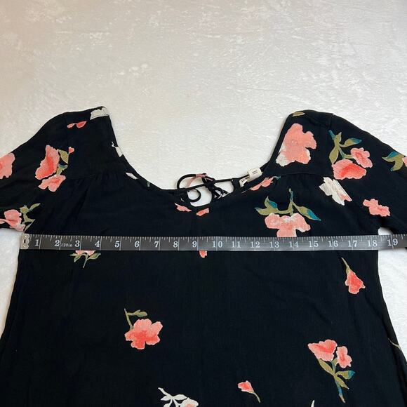 Billabong Distant Highway Blouse Top Size Small Lightweight Floral Print - Picture 11 of 11